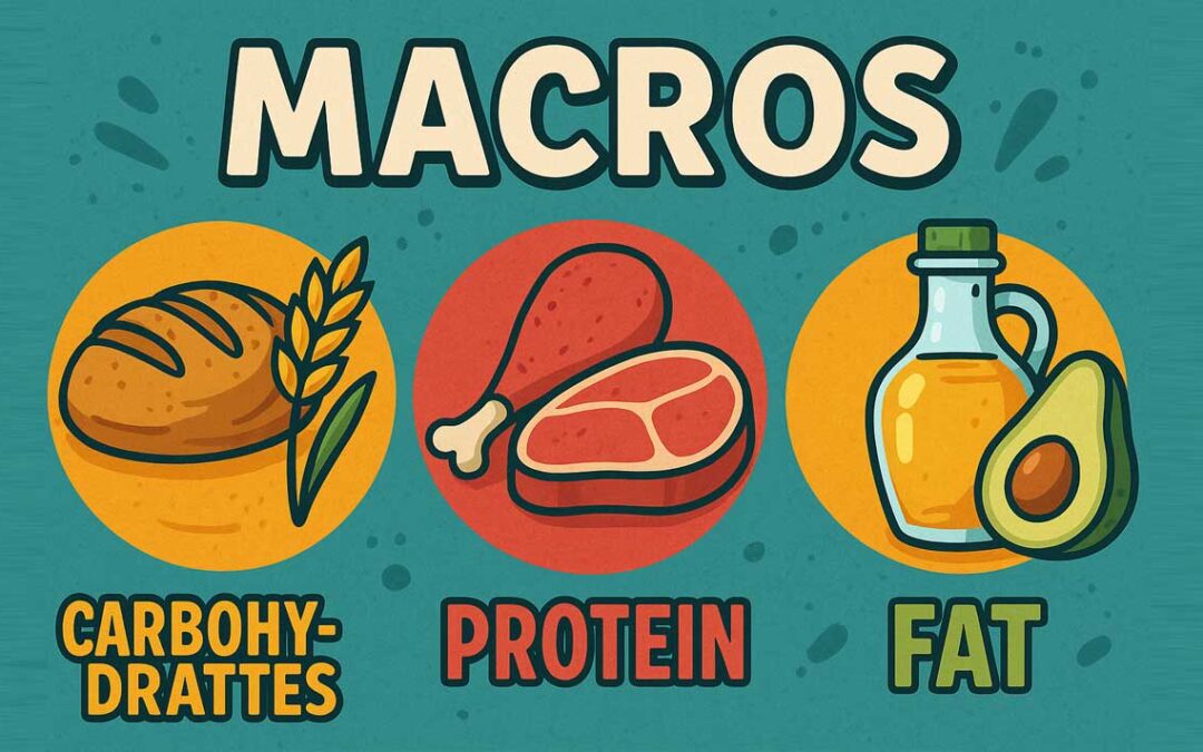 Image of macros-based food portions, featuring Healthy Ninja Creami Recipes and highlighting the concept of macros and their role in nutrition.