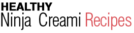 Image of the logo for Healthy Ninja Creami Recipes, featuring the brand and highlighting website services related to healthy recipe ideas.