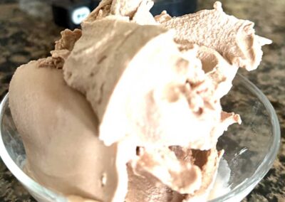 Image of ice cream, featuring Healthy Ninja Creami Recipes and highlighting the Ninja Creami chocolate frosty recipe.